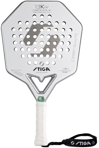 STIGA Cybershape 1.3K Ultra LW Padelracket – Ultralätt design för unga spelare, Generös sweetspot, Förbättrad kontroll och precision, Vikt: 320 g, Balans: Låg
