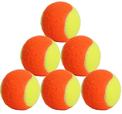 AICHUAN Balles de tennis à faible compression pour débutants, adolescents, enfants, entraînement pour un transport facile (orange)