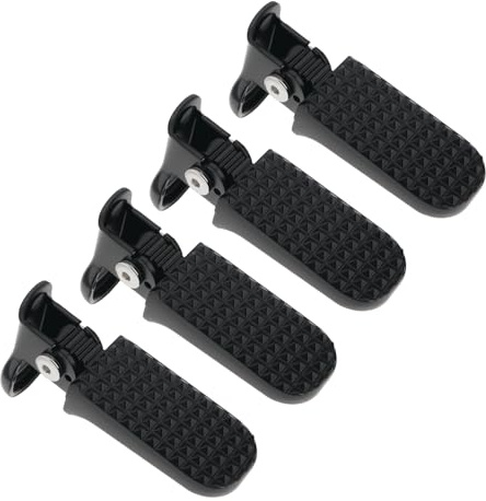 SG Store 2 Paia Di Pedane Per Bici Lunghezza 112 Mm Pedale 78x37 Mm Lega Di Alluminio Antiscivolo Poggiapiedi Pieghevole Per Mountain Bike E-bike