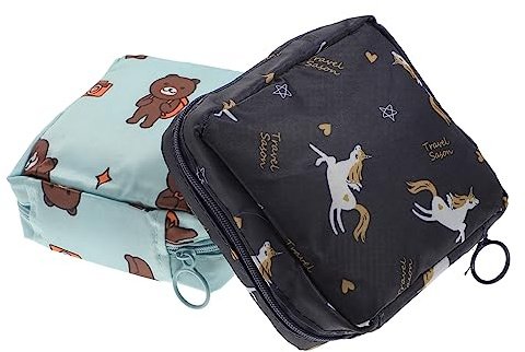 ROMISBABA 2 Piezas Bolsa de Almacenamiento para Compresas Higiénicas de Viaje de Diseño Duradero y Capacidad para Guardar Almohadillas de Enfermería Monedas y Artículos
