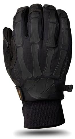 TACLAB Snow Reaper Waterproof Insulated Winter Gloves, Windproof Tactical Gloves with Touchscreen for Shooting, Police, Outdoor Work (Dark, XX-Large)