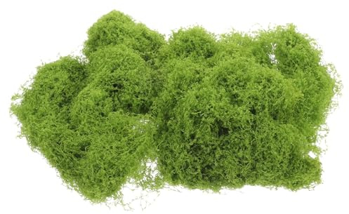 TOPBATHY Muschio Artificiale Decorativo Verde Chiaro per Vaso Interno, Realizzato in Perla, Seta e Cotone Vegetale, per Progetto Fai da Te Aspetto Realistico e Design Delicato