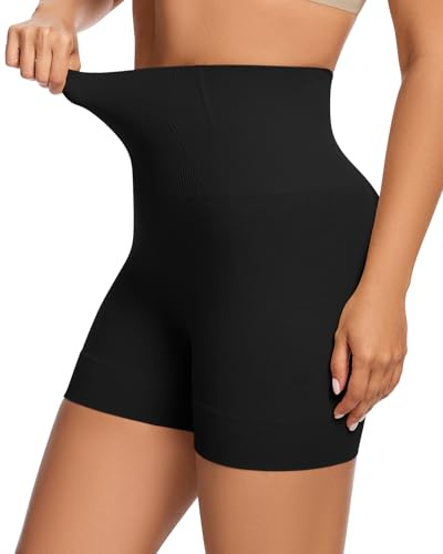 WOWENY Shapewear Shorts for Women Tummy Control High Waisted Knickers Slimming Seamless Control Underwear Boyshorts Shaping Briefs Body Shaper