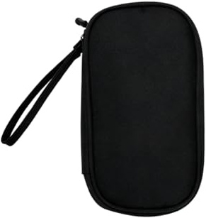 Kabelväska, organisering, dubbla lager, kabelförvaring, väska för resor, väsentligheter, elektroniktillbehör, väska, laddningskabel, organisering, tech pouch för USB-kabel, powerbank, SD-kort, svart