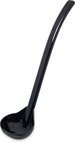 Carlisle FoodService Products 029503 Carly Plastic Dressing/Serving Ladle, 1 oz./9.5, Black (1 Unit)