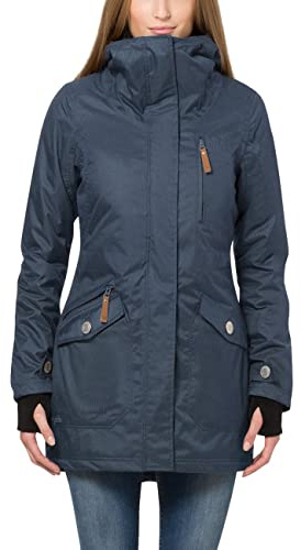 Berydale Parka da donna impermeabile e antivento, Donna, Blu marino, M