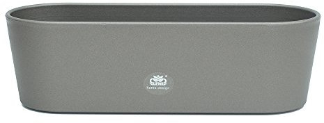 Kunststoff Flori Blumenkasten dunkelsilber L 26.5 cm B 10.0 cm H 08.0 cm