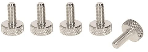 Precisiongeek Tornillo de cabeza moleteada Aluminio M6 x 10mm 5pz