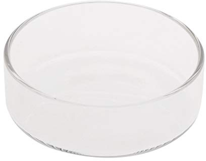 Buwei Alimentador de pecera Acuario Camarones de Vidrio Alimentación Bowl Bandeja de Plato 6 Tamaño