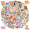 DYKJGSGO 100 Tiere Aufkleber, Kawaii Tier Aufkleber, Wasserdicht Aufkleber Kinder, Vinyl Cartoon Stickers für Laptop Skateboard Fahrrad Gitarre Gepäck, Tiere Aufkleber für Kinder Erwachsene (A)