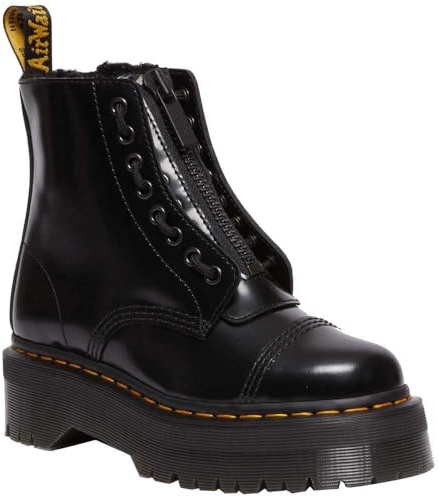 Dr. Martens Sinclair FL DM31213001, Women bovver boots, Black, 40 EU