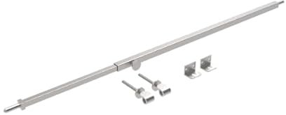 Barre anti-intrusion de sécurité - acier inoxydable 316L - extensible de 600 à 1000 mm. - anti-effraction - antivol - pour portes, portes et fenêtres - résistant - haute qualité - DimAccessoires