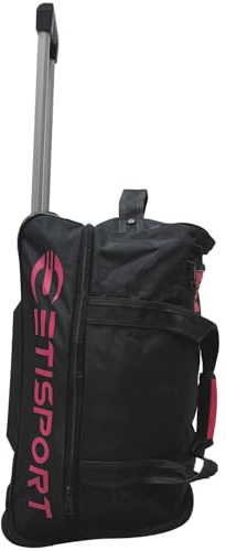 ETISPORT Trolley Hockey Patines con 3 Ruedas. Bolsa Deportiva Resistente con 1 Compartimentos Y 2 Bolsillos. 55x35cm Extensible a 45cm. (Fucsia)