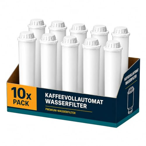Filswa Vattenfilterpatron för kaffebryggare, ersättning för Melitta filterpatron, Pro Aqua, Nivona vattenfilter, Krups F088 filterpatron, kompatibel med Krups, Jura, Caffeo Solo (12 stycken)