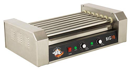 RollerDog Big 18 Stainless Steel Hotdog Roller with Drip Tray (RK4749K)