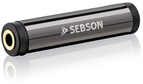 SEBSON Accoppiatore Jack 3.5mm Stereo, Femmina Femmina, Adattatore Jack/Connettore AUX per Cavo Audio