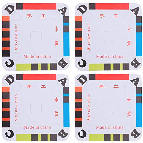 Milisten 100 Stück Webkarten, Tablette, Garn, Fadenführung, Trennkarten, Karton-Webstuhl-Karten für Webstuhl oder Tintenwebstuhl