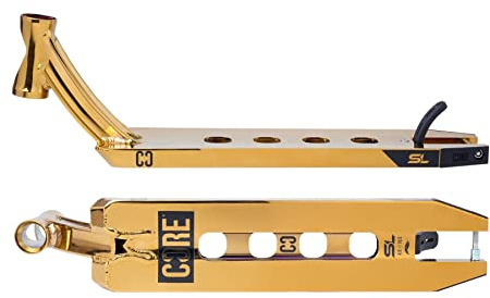Centrano Unisex – Erwachsene CORE SL1 Scooter Deck, Gold, 19.5