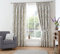 Dreams & Drapes - Natural Floral & Birds Curtains (168 x 228cm) - 2x Pencil Pleat Curtains - 100% Cotton - 2x Tie Backs - Purple Floral Curtains & Drapes - Vintage Songbirds Curtains