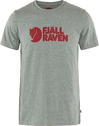 Fjällräven Herren Fjällräven Logo T-Shirt, Grey Melange, M