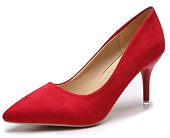 Womens Court Shoes Kitten Heels Wedding Stilettos High-Heeled Office Shoe Fashion Sandals Party Shoes Pointed-Toe Pumps Red