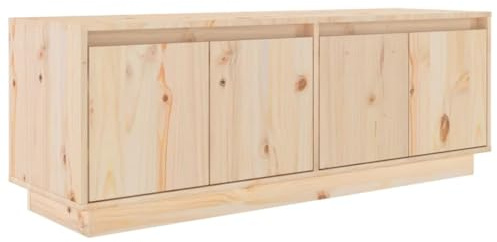 vidaXL Mobile Porta TV 110x34x40 cm in Legno Massello di Pino