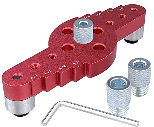Mesee Vertikale Taschenlochvorrichtung, Positionierer, Holzbearbeitung, Dübel, Locher, Holzdübel, Bohrer, Führungsstanzer, Werkzeuge für selbstzentrierende gerade Bohrlöcher