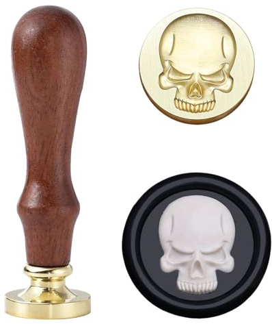 Ychostamp mässing skalle vax sigill stämpel sharp Fang skalle halloween serie