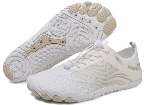 Hike Barfuß-Wasserschuhe für Damen und Herren, Barfußschuhe mit breiter Zehenbox, rutschfeste & schnell trocknende atmungsaktive Aqua-Socken für Strand, Pool, Aqua, Schwimmen, Surfen, Wandern