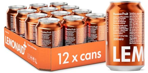 Lemonaid Sparkling Soft Drink: Passion Fruit - 12 x 330ml can