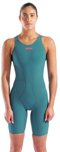 Arena Women's Powerskin Impulso Kneeskin Swim Racing Suit Open Back Short Leg