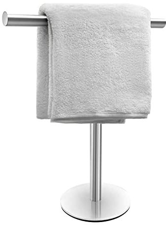 Porta asciugamani da bagno per bagno Vanity piano di lavoro finitura spazzolata a forma di T portasciugamani per bagno cucina