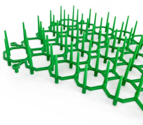 Alfombrilla repelente de gatos, tira de espigas para jardín para protección de plantas en jardín