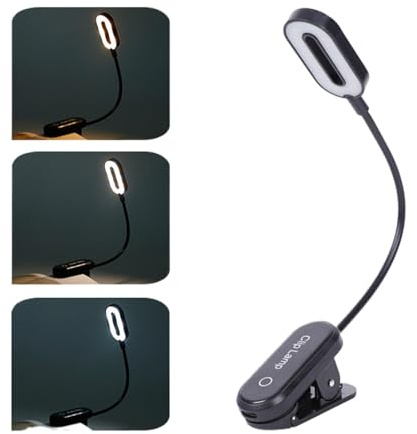 Uppladdningsbar LED-boklampa, Uppladdningsbar LED-boklampa Ögonvårdande | Clip On Light, bokälskare för nattläsning, studier, barn, sänggavel, sovrum, skrivbord, datorer