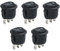 5 interruttori a levetta a 3 posizioni, interruttore a bilanciere 250 V, 6 A, mini interruttore a levetta illuminato, interruttore della luce nero, interruttore 12 V, impermeabile, interruttore a