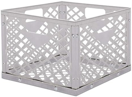 Cestino per carbone, in acciaio inox, con manico, accessorio antiruggine per stufe domestiche, riscaldamento, escursionismo, pesca, barbecue