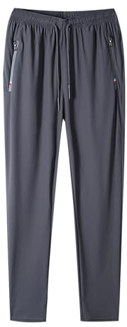 Generisch Leggins Heeren para hombre, fitness, entrenamiento de correr suelto, pantalones de protección para las piernas, noveno pantalón, calzoncillos cálidos para hombre, gris, 6XL