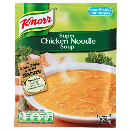 Knorr Super Chicken Noodle Dry Soup 51g Case of 12