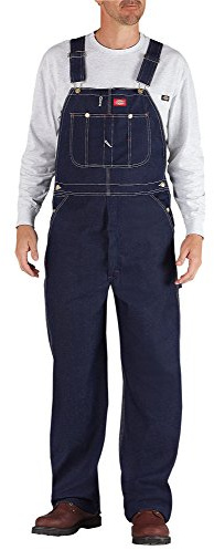 Dickies Herr Indigo Denim Bib Overall Brace, Indigoblå, 30W / 32L