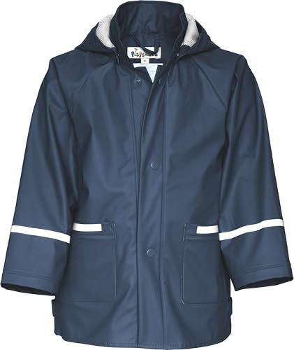 Playshoes Regenjacke Basic, Chubasquero para Unisex niños, Azul (Navy 011), 2-3 años