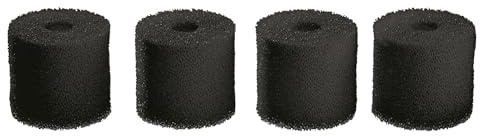OASE 45266 Ersättning filtersvamp, förfiltersvampset för BioMaster akvarium ytterfilter, 4 stycken, 45 ppi, svart