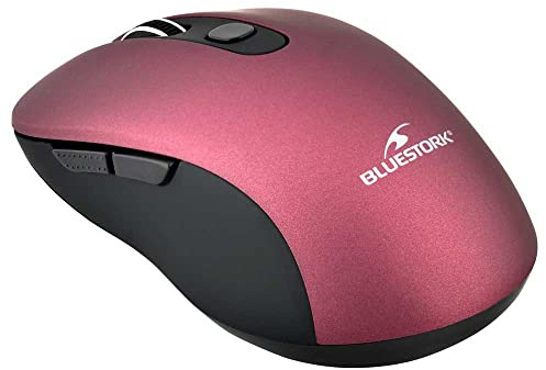 BLUESTORK Mouse a 6 pulsanti, colore: prugna metallizzato, 800/1200/1600 dpi