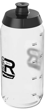 Polisport 8645600003 - Bidon vélo du modèle R Collection R550 d'une contenance de 550ml. Bouteille d'eau pour cyclistes sans BPA en couleur transparente