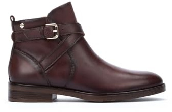 Pikolinos Bottines Plates en Cuir PUERTOLLANO pour Femme Color CAOBA