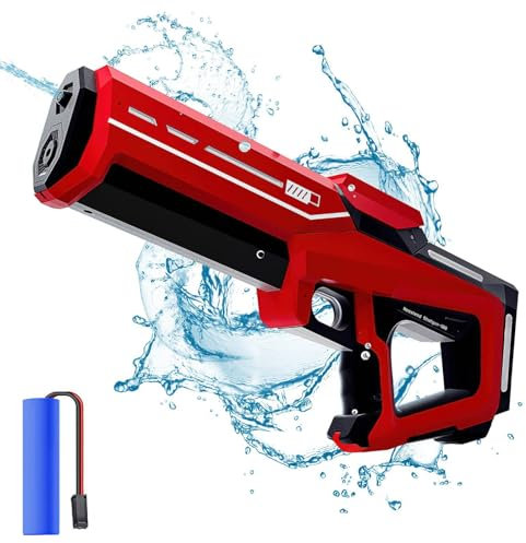 Pistolet A Eau Electrique Puissant, Pistolet Succion Automatique pour Adultes Et Enfants, Pistolet A Eau, d'une PortéE De 39 Pieds, Piscine ExtéRieure Jouet De Combat Contre l'eau