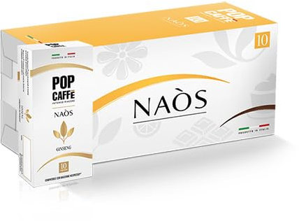 100 Capsule GINSENG POP CAFFE Compatibili con NESPRESSO GINSENG Solubile compatibile con macchina Espresso a capsule sistema Nespresso -