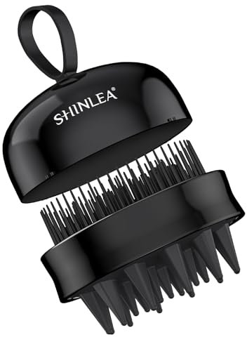 Scalp Massager, SHINLEA Silicone Shampoo Brush for Clean, Double-Side Scalp Scrub Hair Brush Scalp Brush for Hair Growth and Head Massage, Wet & Dry Use,2 in 1 Design
