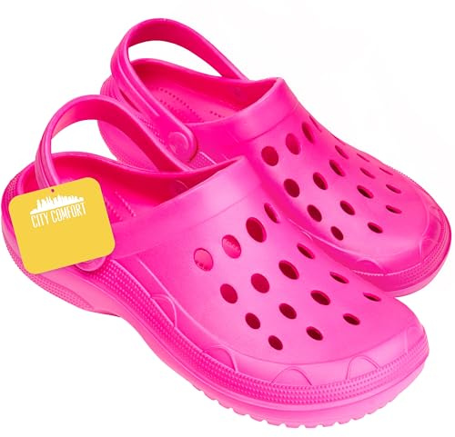 CityComfort Zoccoli Donna Scarpe da Giardino Tie Dye Ciabatte Estive con Cinghia per Spiaggia Piscina Idee Regalo per Lei