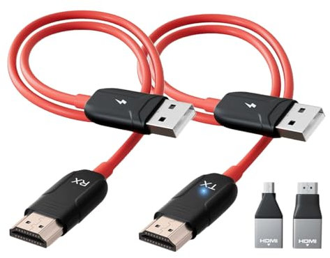 Nicear Trasmettitore e ricevitore HDMI wireless Extender HDMI wireless da 5 GHz Trasmissione video/audio a doppio schermo 1080P Adatto per vari dispositivi digitali