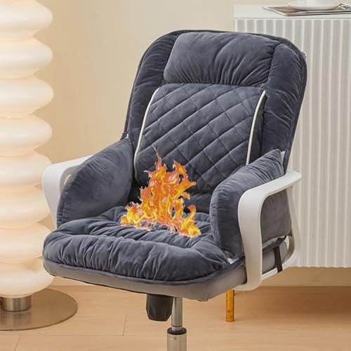Cuscino Riscaldante per Sedia da Ufficio, Cuscino per Sedili Riscaldati Portatili, Impostazioni Orario del Cuscino del Sedile Riscaldato Elettrico per Casa e Ufficio